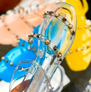 Strappy Clear Jelly Sandals